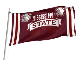 Mississippi State Bulldogs  NCAAF Flag,Size -3x5Ft / 90x150cm, Garden flags - $29.80