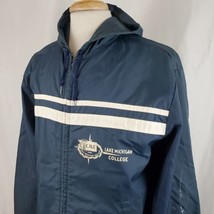 Vintage Lake Michigan College Windbreaker Jacket Large Champion Running ... - $32.99