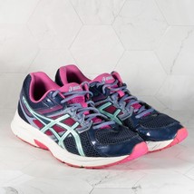 Asics Womens Gel Contend 3 T5F9Q Blue Running Shoes Sneakers Size 11 - $726.15 MXN