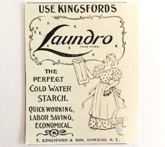 Kingsford Laundro Laundry Detergent 1894 Advertisement Victorian Soap AD... - $6.00