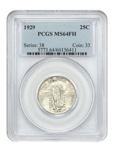 1929 25C PCGS MS64FH - £529.09 GBP