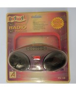 Vintage 90s Kool Shades Portable AM/FM Twin Speaker BoomBox Radio NOS NE... - $26.88 CAD