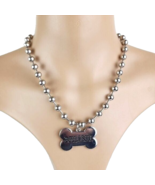 Dollskill Bone Silver Beads Necklace NWT - £14.82 GBP