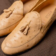 Aubiere Genuine Ostrich Quill Dress tassel Loafers Orix image 7