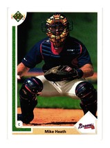 1991 Upper Deck #701 Mike Heath Atlanta Braves - £1.67 GBP