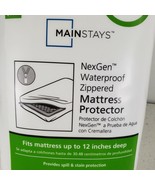 Mainstays Zippered NexGen Waterproof Allergy Relief Mattress Protector, ... - £11.77 GBP