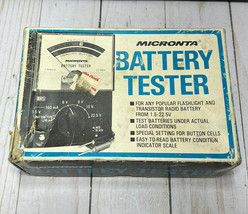 Vintage Micronta 22-030A Battery Tester Indicator In Box Radio Shack 1.5... - $24.18