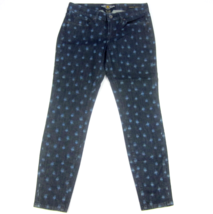 LUCKY Women&#39;s Blue Printed Ankle Jeans &quot;Charlie Skinny&quot; (2/26) L29 NWOT Stretch - £24.92 GBP