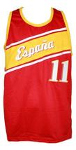 Ricky Rubio Team Spain Espana Basketball Jersey New Sewn Red Any Size image 4