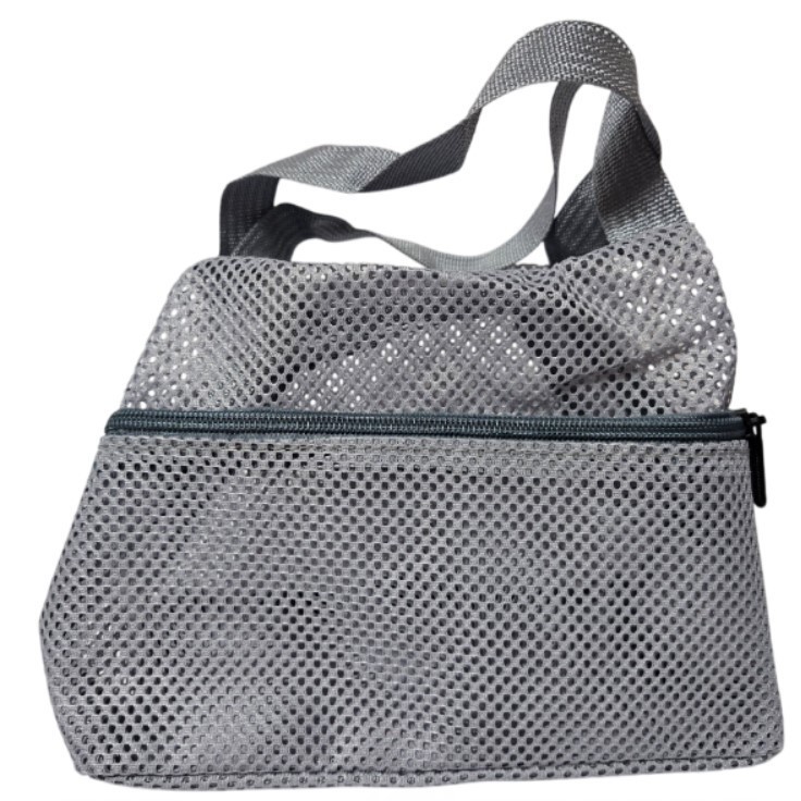 Nylon Breathable Mesh Multi-Use Foldable Women Tote Handbag with Zipper Closure Item image 8