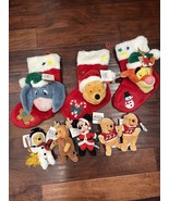 Vintage 1990’sDisney store 3-D stockings and more Christmas Eeyore Pooh ￼ - $1,119.50 MXN