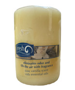 Candle-Lite Fresh Expressions Candle W/ Essential Oils 2.75&quot; x 4&quot; Pure V... - £12.45 GBP