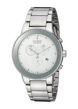 Citizen Men&#39;s Eco-Drive Silver tone Axiom Chronograph Watch AT2240-51A - £181.19 GBP