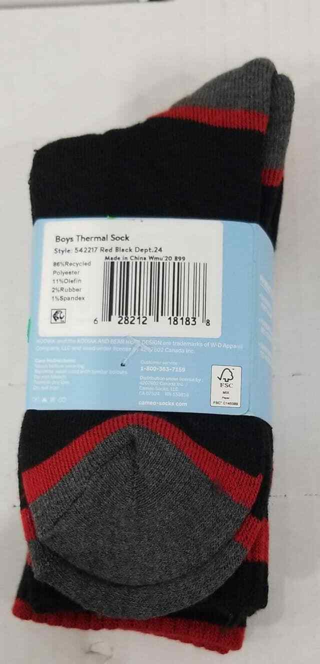 Kodiak Boys Thermal Socks 2 Pair Size M 10-2 1/2 (LOC TUB G-8) Item image 2