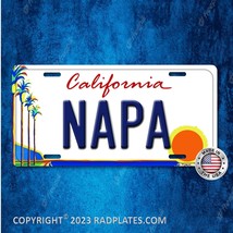 NAPA California city Vanity Aluminum License Plate Tag NEW - £15.41 GBP