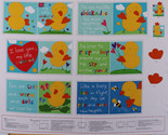 35.25&quot; X 44&quot; Panel Soft Book Bird Birds Pets Children Kids Cotton Fabric... - £12.02 GBP
