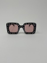 Gucci GG0780S 008 BLACK/PINK Square Women’s Sunglasses - £410.55 GBP