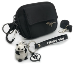 Wallet Waterproof Pouch w/ Panda Keychain, Wrist Lanyard - £21.70 GBP
