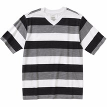 Faded Glory Boys Short Sleeve Rugby V Neck T Shirt Black Soot Size MEDIUM 8 - £6.34 GBP