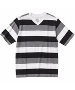 Faded Glory Boys Short Sleeve Rugby V Neck T Shirt Black Soot Size MEDIUM 8 - $12.09 CAD