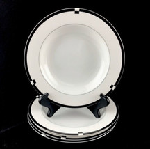4 Mikasa Midnight West Germany Soup Bowls Fine China Dinnerware 8-1/2&quot; U34 - $38.56