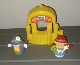 Fisher Price Little People Carnival Circus Eddie Frog Ticket Booth Clown Lot - £9.42 GBP