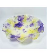 LOT OF 7 Floral Party Plates Scalloped Edge 10&quot; Round - Purple - $32.06 CAD