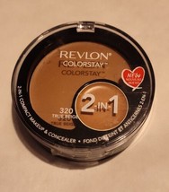 Revlon ColorStay 2-in-1 Compact Makeup &amp; Concealer True Beige #320 New (1) - £18.14 GBP