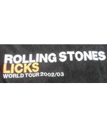 RS Licks World Tour 2002 Fleece Jacket Size Large Official Black Second ... - $49.50
