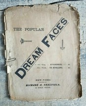 Vintage Piano Music Sheet 1921 The Popular Dream Faces - £6.51 GBP