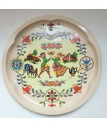Daher Decorated Ware Dutch Folk Floral Homestead Tin ray Round Made in E... - $27.39 CAD