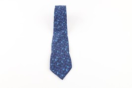 Vtg 60s 70s Rockabilly Hand Made Silk Geometric Neck Tie Dress Tie Weddi... - £23.15 GBP