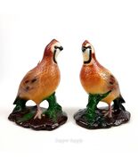 (Lot of 2) Quail Figurine Candle Mold Pair of 2 Birds 9"  - $52.10