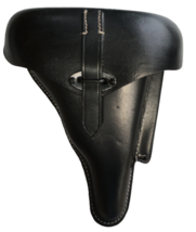 German Hardshell WWII Repro P38 Leather P-38 Luger Holster-Black - $27.53