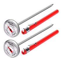 2 PCS Meat Thermometer for Grilling Food Thermometer for Cooking Milk Me... - £19.45 GBP