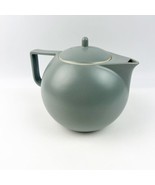 Vintage Sasaki Japan Colorstone 1980s Matte Gray Lidded Teapot 6” Cerami... - $49.99