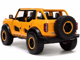 2021 Ford Bronco Orange Metallic with Extra Wheels &quot;Just Trucks&quot; Series 1/24 Die - £39.12 GBP