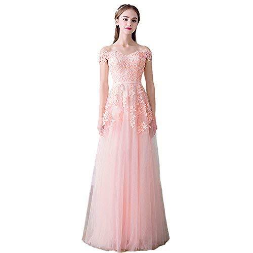 Plus Size Off The Shoulder Beaded Long Prom Evening Dress Nude Pink US 18W