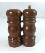 Vintage Wooden Grinder And Shaker Salt &amp; Pepper Shakers - $27.07 CAD