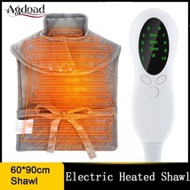 Electric Heating Pads Pain Relief Warming Heating Massage Shawl Blanket Heated P - £48.18 GBP