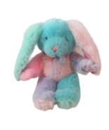 Dan Dee pastel plush color block Easter bunny rabbit pink blue green purple - $79.19