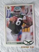 1991 Upper Deck - #130 Clyde Simmons Football - $2.50