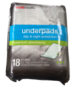 CVS Health Underpads 23”x36&quot; - 18 Count - Scented Disposable Pads - £14.86 GBP