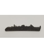 Naval Ship Silvertone Lapel Hat Vest Pin Vintage Pinchback Battleship Boat - €14,44 EUR