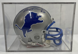 Riddell DETROIT LIONS NFL Football Mini Helmet SIGNED by Barry Sanders #20 - £196.72 GBP