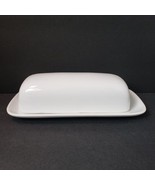 Threshold White Porcelain Covered Butter Dish - £14.15 GBP