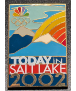 Salt Lake City NBC Olympic Media Sponsor Pin - 2002 - The TODAY Show - $319.70 MXN