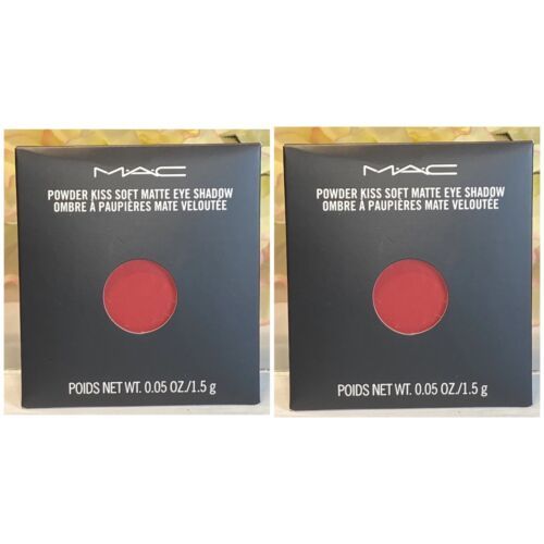 2 X MAC Cosmetics Pro Palette Refill Pan Powder Kiss EyeShadow WERK WERK... - $14.80