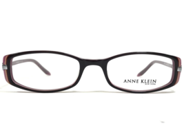 Anne Klein Petite Eyeglasses Frames 8029 116 Black Purple Silver 48-18-135 - $51.21