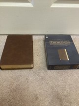 NASB THOMPSON CHAIN REFERENCE BIBLE 1977 RED LETTER BROWN LEATHER SOFT - $47.27